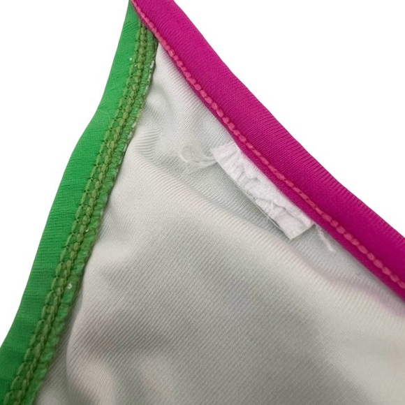 Rare Y2K Mar Acuba Colorful Triangle Bikini Set Fairycore Coquette S - Picture 12 of 14